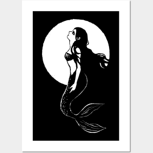 Dark Mermaid Posters and Art